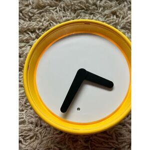 Heny Preutz Ikea Yellow Rubber Stolpa Silent Clock, Illuminates